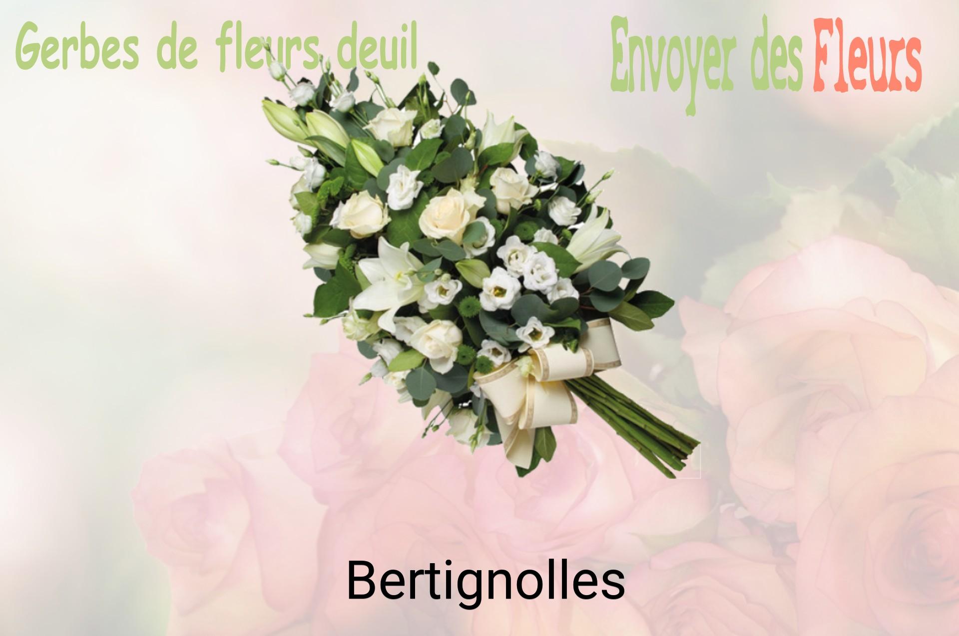 Gerbe de fleurs de deuil livrée à Bertignolles
